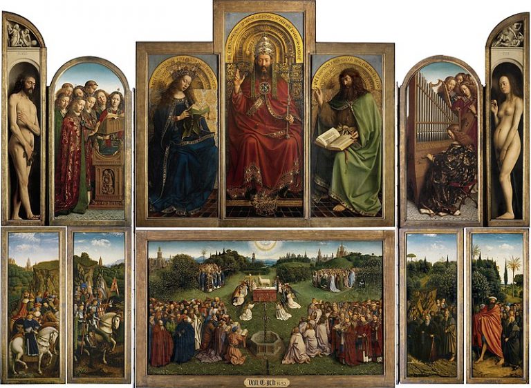Lire la suite à propos de l’article Le retable de l’adoration de l’agneau mystique – Hubert et Jan van Eyck