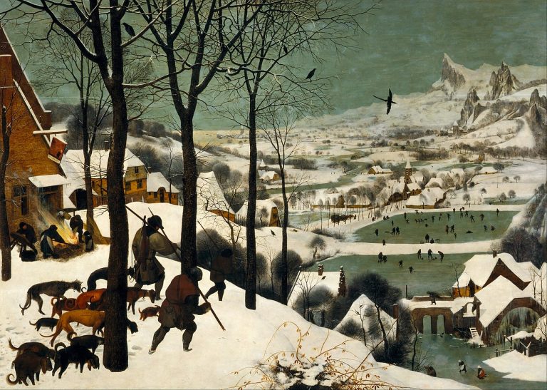 Lire la suite à propos de l’article Chasseurs dans la neige – Pierre Brueghel l&rsquo;Ancien